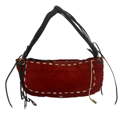 Bolso Al Hombro, 220&euro;, Bolso, Rojo, Cuero - Ante, Vista frontal